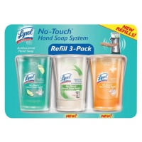 ALL NEW Lysol No Touch Hand Soap System Refill 3-Pack