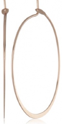 Nine West Brass Hoops Medium Thin Hoop Earrings