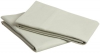 Pinzon Signature 190-Gram Cotton Velvet Flannel Standard Pillowcase, Set of 2, Sage Green