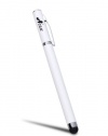 Acase 2 in 1 Stylus + Pen for Apple iPad 16GB, 32GB, 64GB WiFi + 3G, iPad 2, iPhone, iPod, Motorola Xoom, Samsung Galaxy, BlackBerry Playbook -White