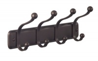 InterDesign York Lyra Wall mount Rack 4, Bronze