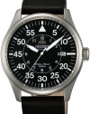 Orient 21-Jewel Automatic Aviator Flight Watch with Black Leather Strap ER2A003B