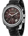 Michael Kors Quartz, Black Dial with Black Acrylic Link Band - Womens Watch MK5080