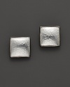 Bold hammered white silver squares, framed with black silver accents. By Gurhan.