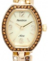 Armitron Women's 75/4039CMGP Topaz Swarovski Crystal Accented Bangle Bracelet Watch