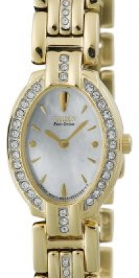 Citizen Women's EW8722-59D Eco-Drive Silhouette Swarovski Crystal Accented Gold-Tone Watch