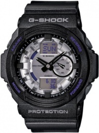 Casio Mens Analog-Digital G-Shock - Metallic Grey Face with Metallic Black Strap