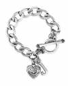 Juicy Couture Pave Heart Starter Charm Bracelet