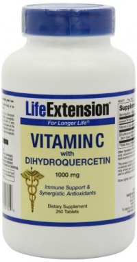 Life Extension Vitamin C 1000mg with dihydroquercetin Tablets, 250-Count