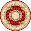 Safavieh Lyndhurst Collection LNH328C Red and Ivory Round Area Rug, 8-Feet Round