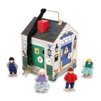 Melissa & Doug Deluxe Wooden Doorbell House