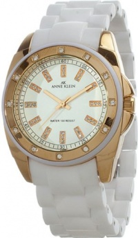 AK Anne Klein Crystal Collection White Dial Women's watch #10/9178GPWT