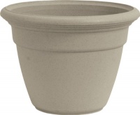 Dynamic Design HP1606OT Hampton 16-Inch Snap-Fit Poly Rim Planter, Osford Tan