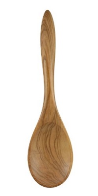 Berard French Olive Wood 12-Inch Handcrafted Wood Spoon, Terra Collection