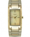 DKNY Gold-tone Bracelet Mother-of-pearl Dial Women's watch #NY8224