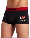 Papi Men's I Heart Mami Brazilian Brief, Black, Large