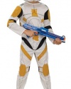 Star Wars Clone Wars Clone Trooper Child's Commander Cody Costume, Medium