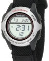 Armitron Women's 456977SIL Chronograph Black Strap Digital Display Sport Watch