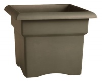 Fiskars 57718 18-Inch Veranda Square Planter Box, Color Cement