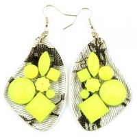 Charmed by Stacy The Queen Meets Rock Neon Drop Earrings