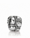 An intricately detailed and textured charm adds depth and dimension to your PANDORA bracelet.