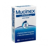 Mucinex Expectorant, Bi-Layer Tablets, 100-ct blister packs