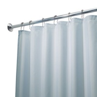 InterDesign 72-Inch-by-72-Inch Fabric Waterproof Shower Curtain Liner, Seafoam Green