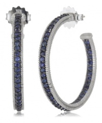 Judith Ripka Ambrosia Pave Hoop Earrings