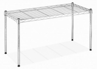 Whitmor 6054-585 Supreme Wide Stacking Shelf, Chrome