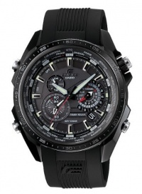 Casio Edifice Quartz Black Dial Black Band - Men's Watch EQs500C-1A1