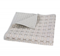 Dwellstudio Organic Quilted Play Blanket, Ovals Grey