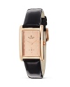 A rose gold finish lends luxe shine to this elegant timepiece from kate spade new york.