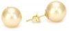 TARA Pearls Gold South Sea 09X10mm Pearl with 18K Yellow Gold Stud Earrings