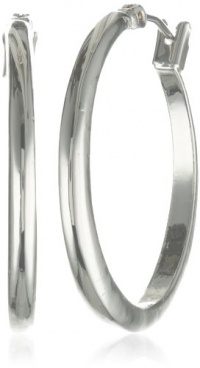 Kenneth Cole New York Shiny Earrings Silver Small Hoop Earrings