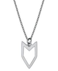 Add a hint of Southwestern appeal. Studio Silver's Chevron pendant features an edgy cut-out arrowhead. Set in sterling silver. Approximate length: 18 inches. Approximate drop: 3/4 inch.