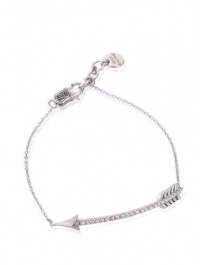 Juicy Couture Pave Arrow Skinny Chain Bracelet Silver YJRU5915