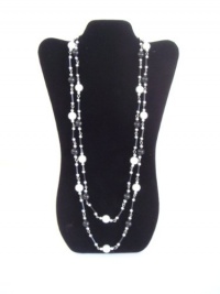 NEW Black Velvet Necklace Jewelry Display Easel 14 H