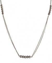 Jessica Simpson Worn Silver-Tone Stationed Heart Necklace