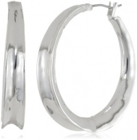 Kenneth Cole New York Shiny Earrings Sculptural 'V' Hoop Earrings