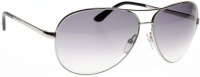 Tom Ford Charles FT0035 Sunglasses - 753 Shiny Palladium (Gradient Dark Gray Lens) - 62mm