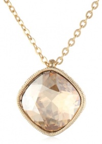 Signature 1928 1928 Signature Collection Gold-Tone Faceted Swarovski Crystal Necklace, 16.5