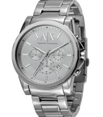 A stalwart, monochromatic watch by AX Armani Exchange.