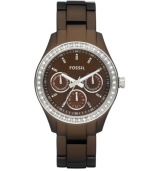 Rich, chocolaty decadence: a Stella watch by Fossil.