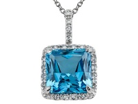 Genuine Blue Topaz Pendant by Effy Collection® LIFETIME WARRANTY