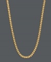 Give your wardrobe a little extra pop. Necklace features a gauge popcorn chain crafted in 14k gold. Approximate length: 30 inches.