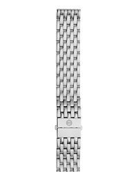 Give your watch a new look. Polished, stainless steel links create a classic bracelet. The clasp has signature logo engraving. Interchangeable with any Michele watch head from the Caber Collection.