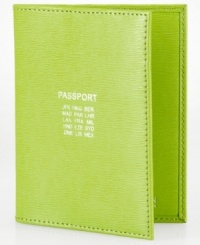 London calling? Don't jet off without this posh passport case from Lauren Ralph Lauren, featuring luxe leather and signature detailing. It's the best travel buddy this side of the pond.