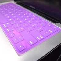 TopCase® Solid PURPLE Keyboard Silicone Cover Skin for Macbook 13 Unibody / Macbook Pro 13 15 17 with or without Retina Display + TOPCASE® Logo Mouse Pad