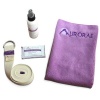 Aurorae Slip Free, Wash and Stretch Value Package (Slip Free Rosin Bag, Sport Sweat Towel,Organic Mat Wash and 8-Foot Yoga Strap)