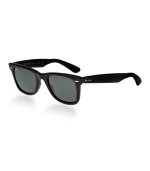 The Ray-Ban® Wayfarer® is simply the most recognizable style in sunglasses. The distinct shape is paired with the traditional Ray-Ban signature logo on the sculpted temples. After its initial design in 1952, the Ray-Ban Wayfarer quickly endeared itself to Hollywood filmmakers, celebrities, musicians and artists, solidifying its iconic status for years to come.